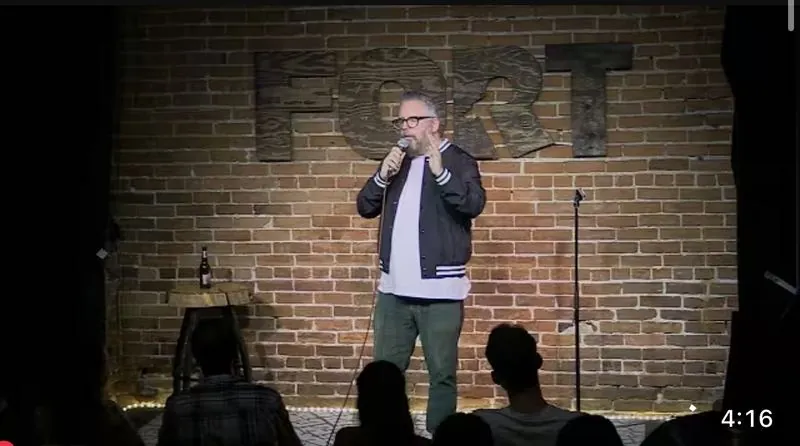 Johnny Taylor Jr. performing at The Comedy Fort in Fort Collins Colorado